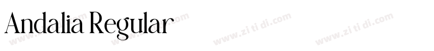Andalia Regular字体转换 Andalia Regular字体转换
